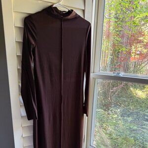 *worn once* ENA PELLY long sleeve rumi dress in chocolate